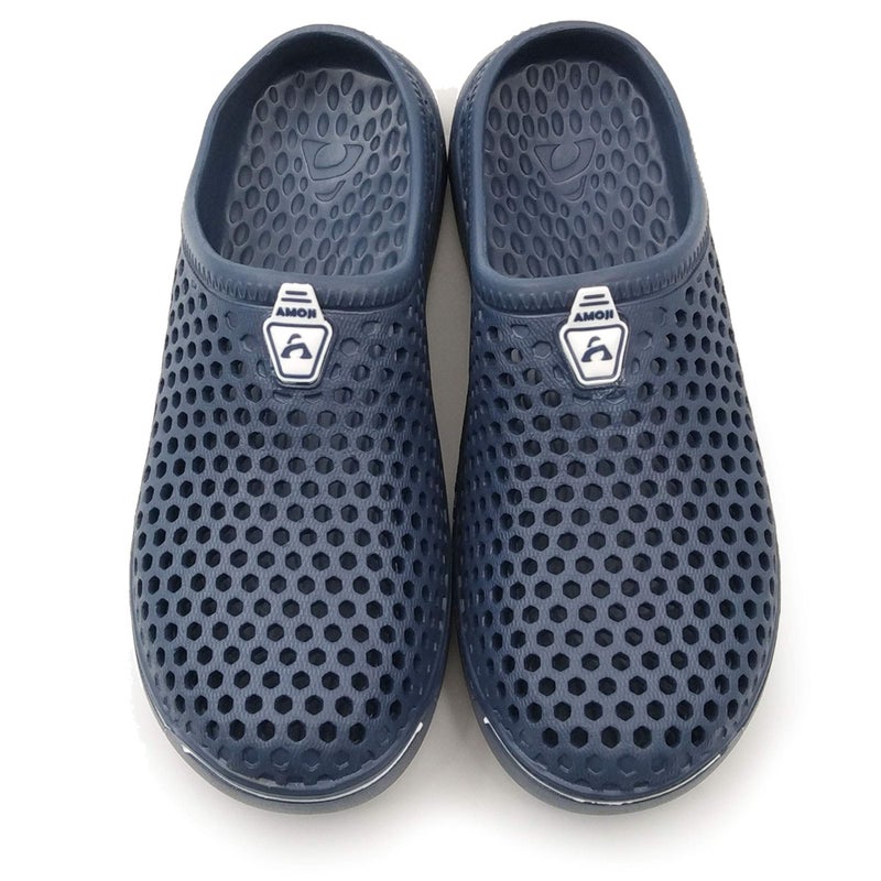 Amoji Garden Clogs Shower Sandals Yard Gardening Beach Water Plastic Rubber House Indoor YY161 Navy 7 Women/6 Men - Image 5